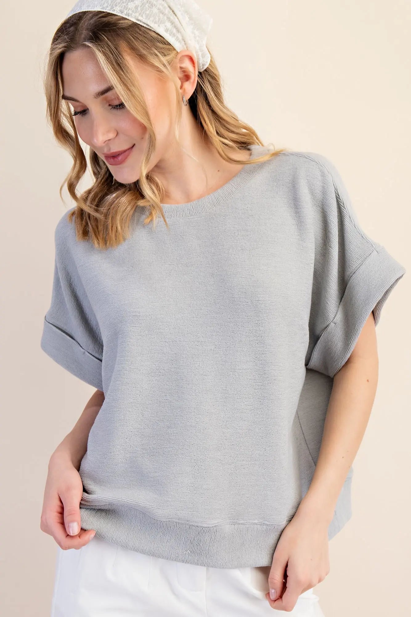 JUST ANOTHER DAY TOP - GREY