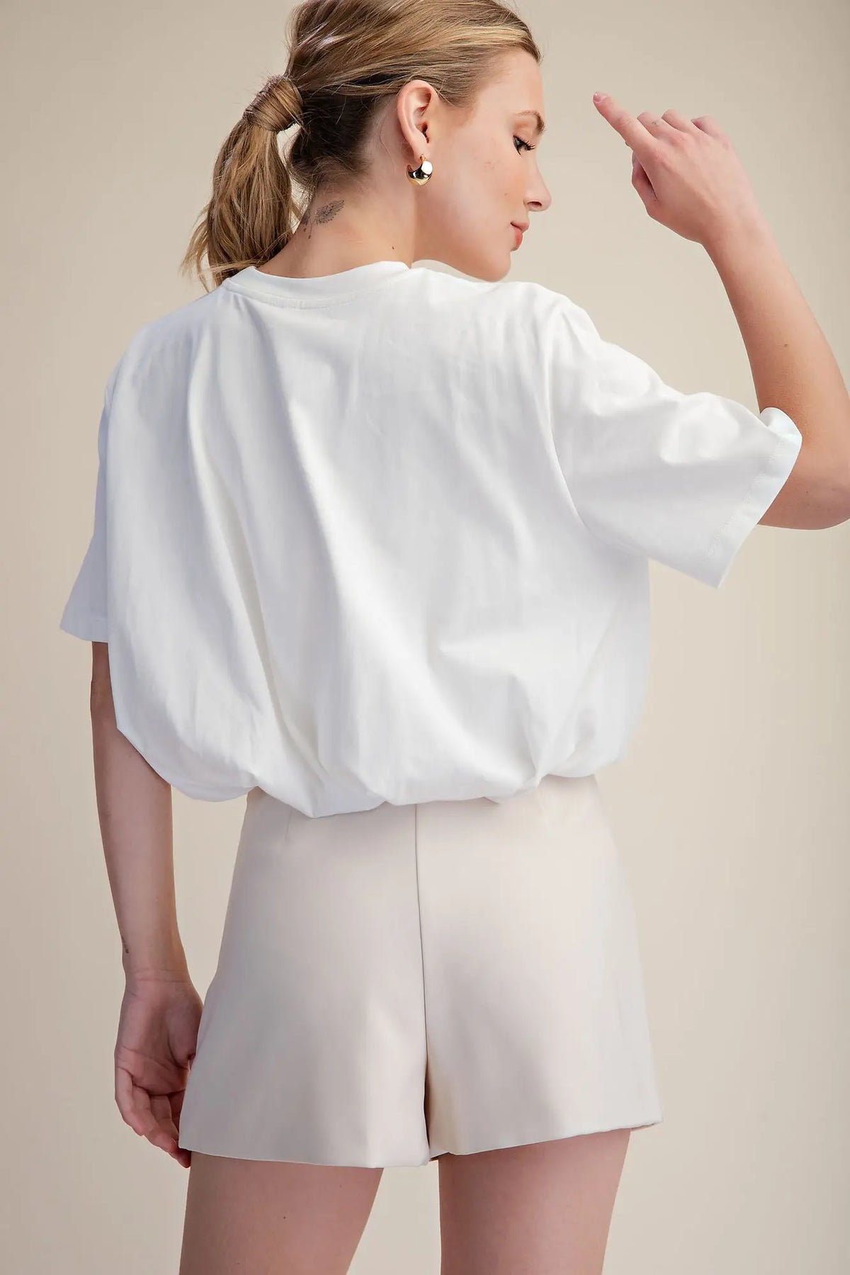 EVERYDAY CROP TEE - WHITE