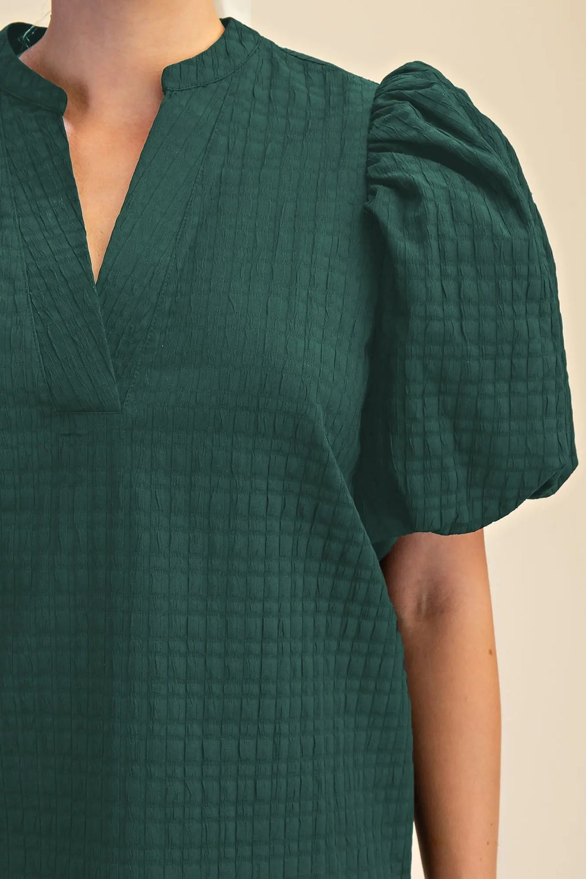 BORN TO GLAM TOP - HUNTER GREEN