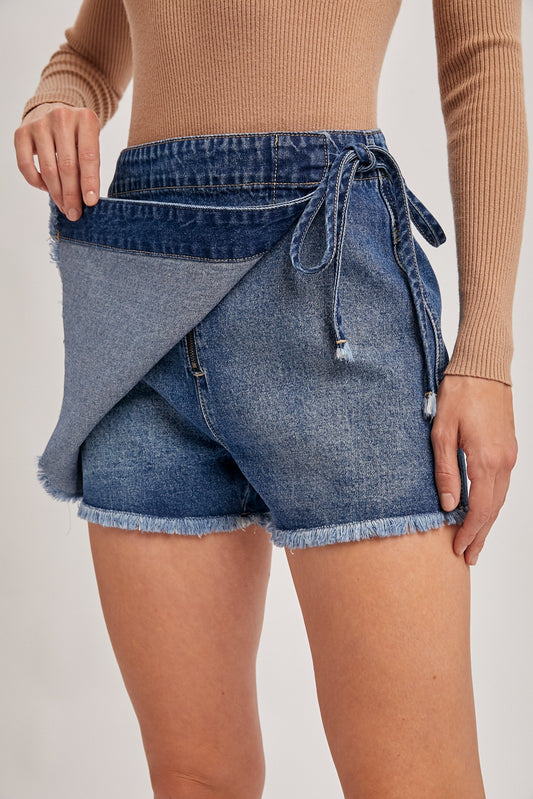 DENIM SKORT