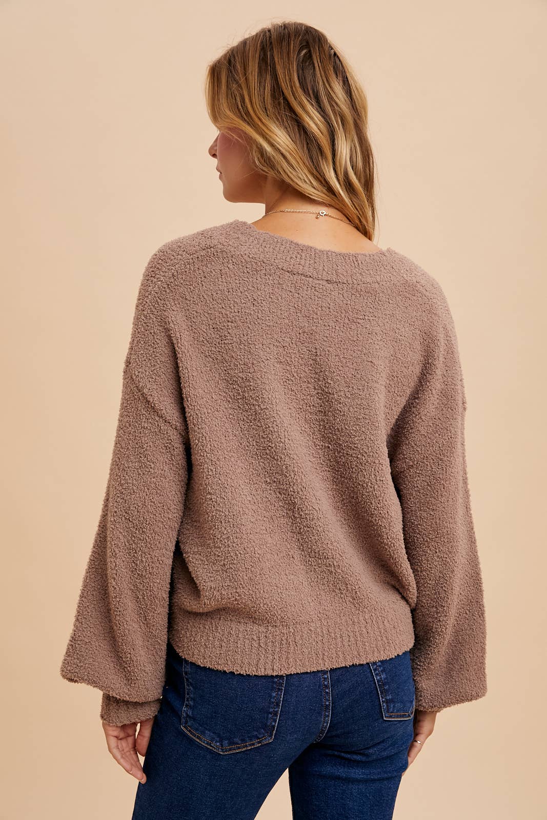 CHENILLE CROPPED CARDIGAN