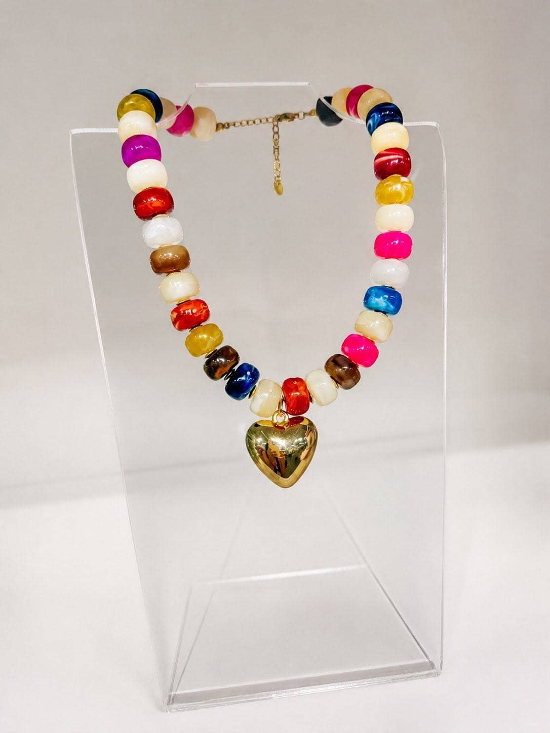 BEADED NECKLACE - RAINBOW