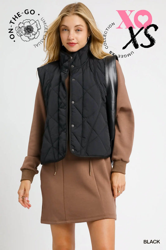 QUILTED PUFFER VEST