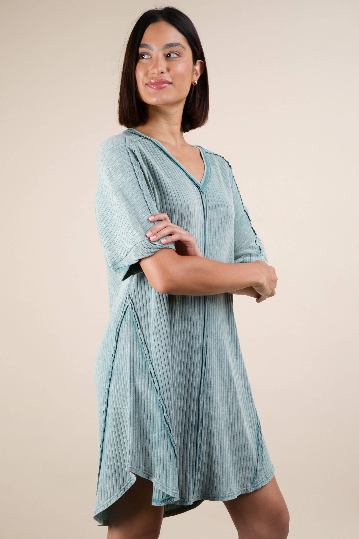 LENA DRESS - SAGE