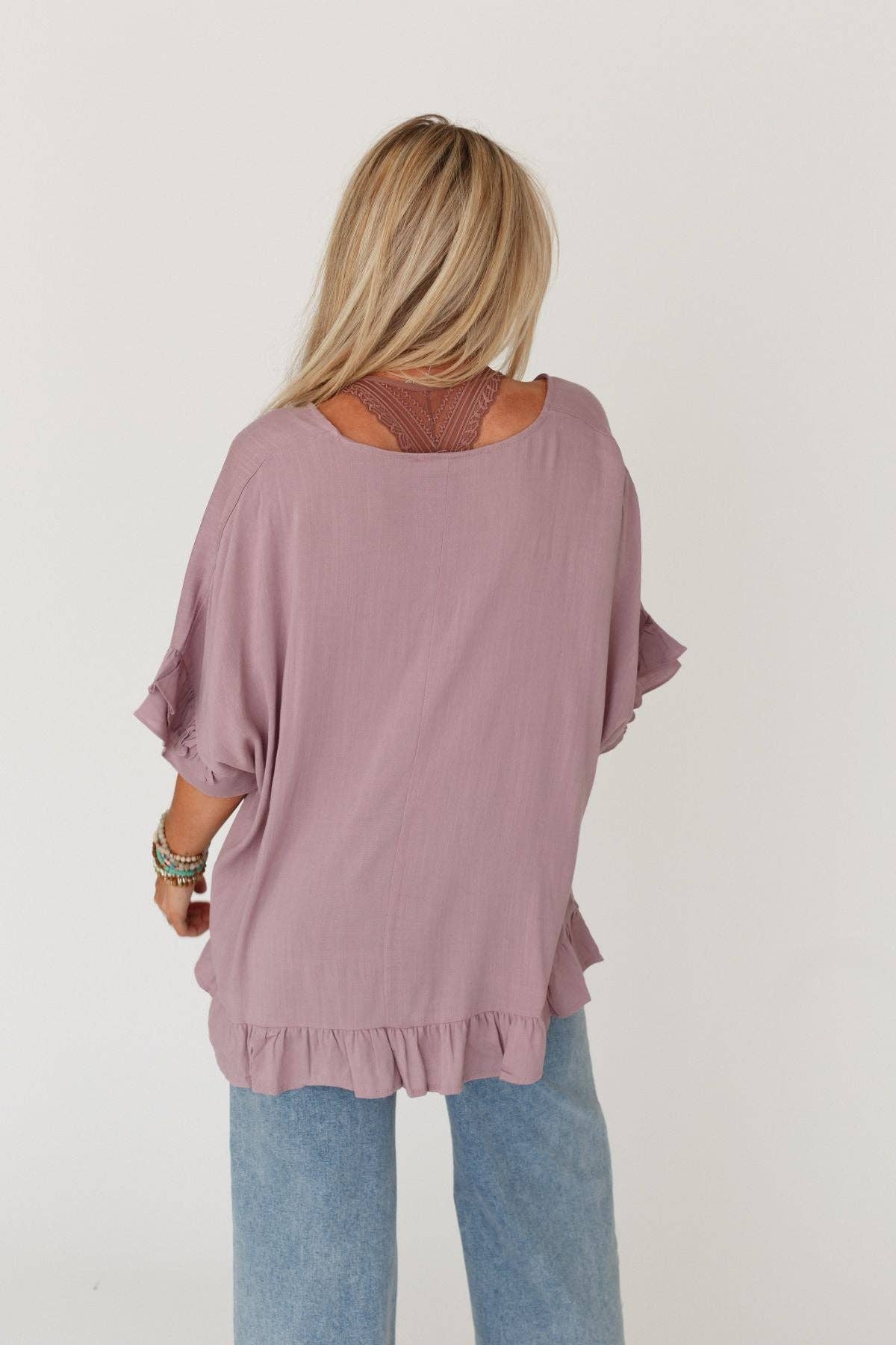 LET ME BE RUFFLED TOP