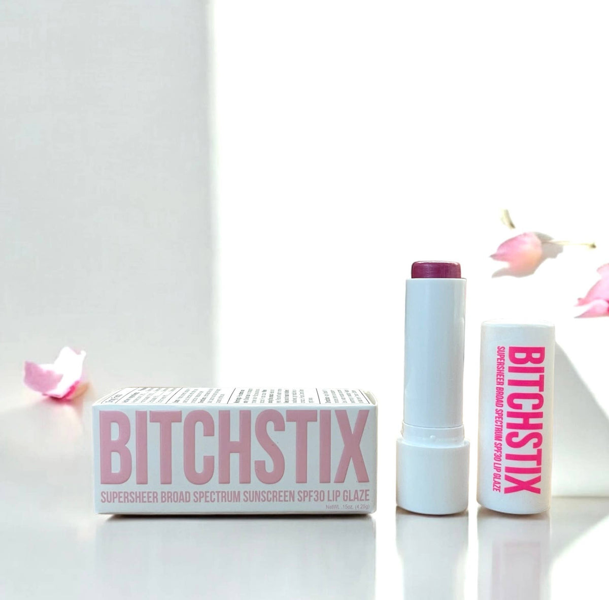 SUPERSHEER LIP GLAZE PETAL PINK - SPF30 BROAD SPECTRUM