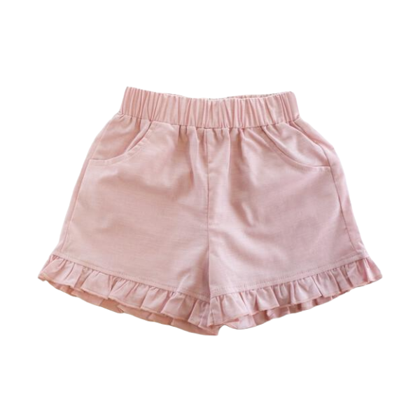 RUFFLE HEM SHORTS