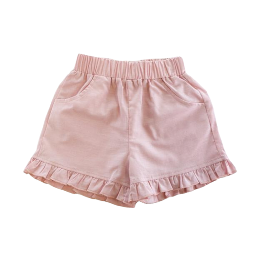 RUFFLE HEM SHORTS