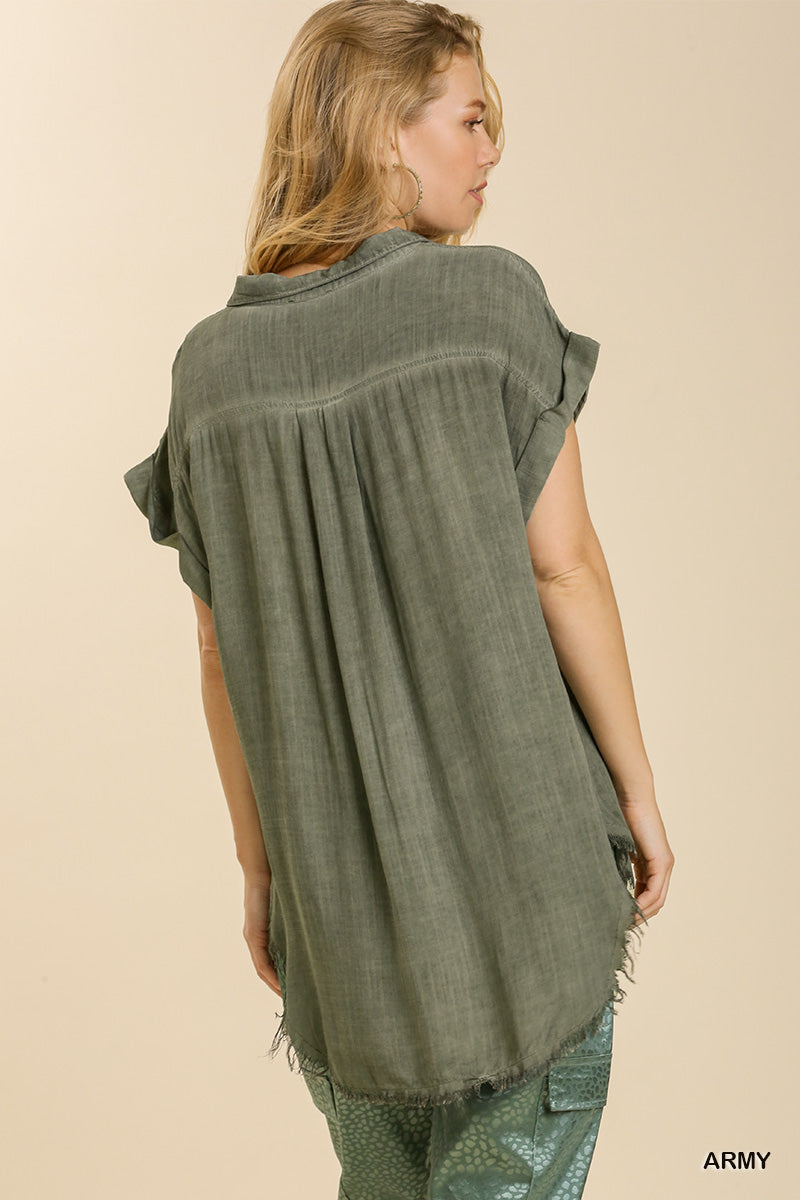 EASY BREEZY TOP - ARMY