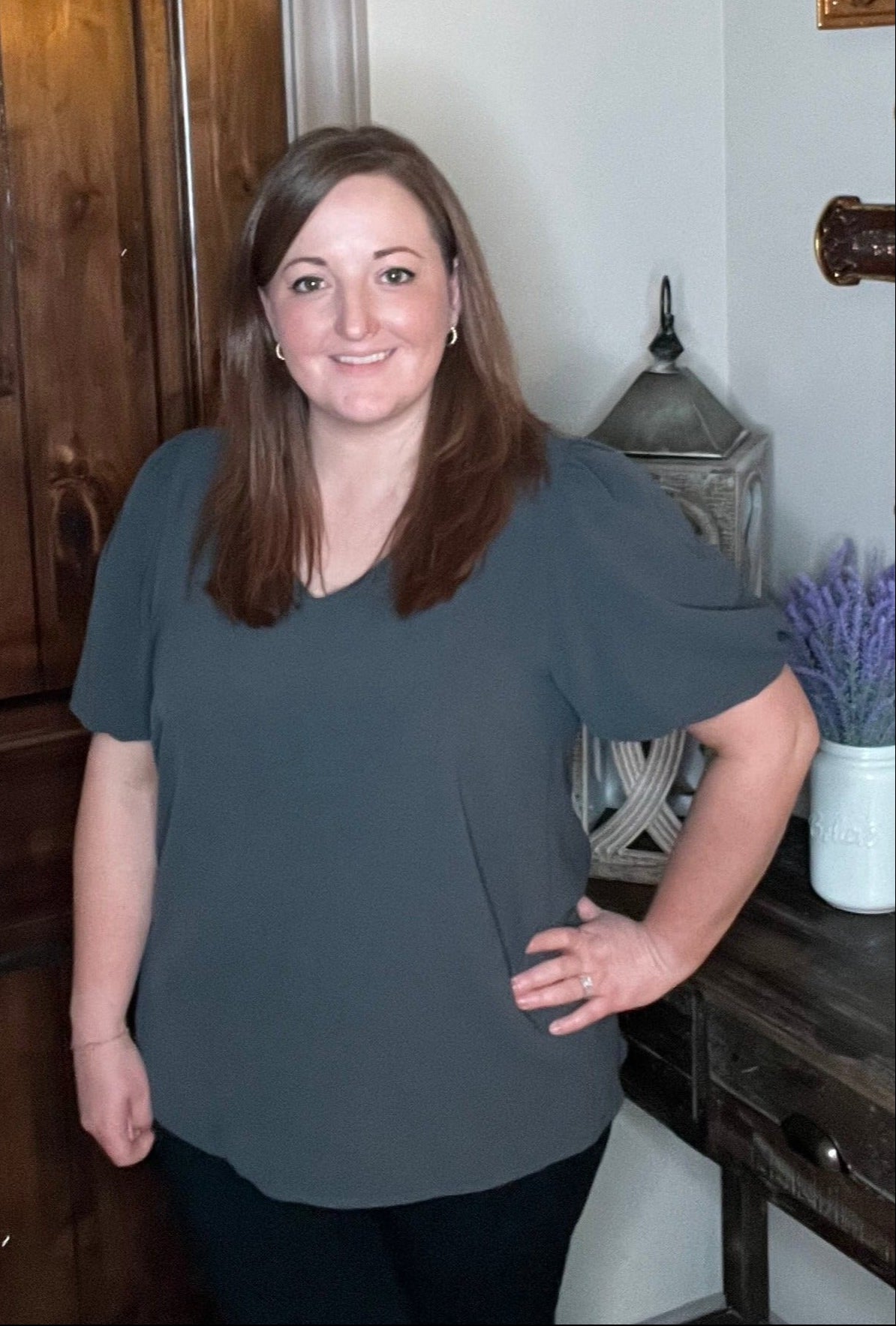 CARRY ME AWAY TOP - CHARCOAL