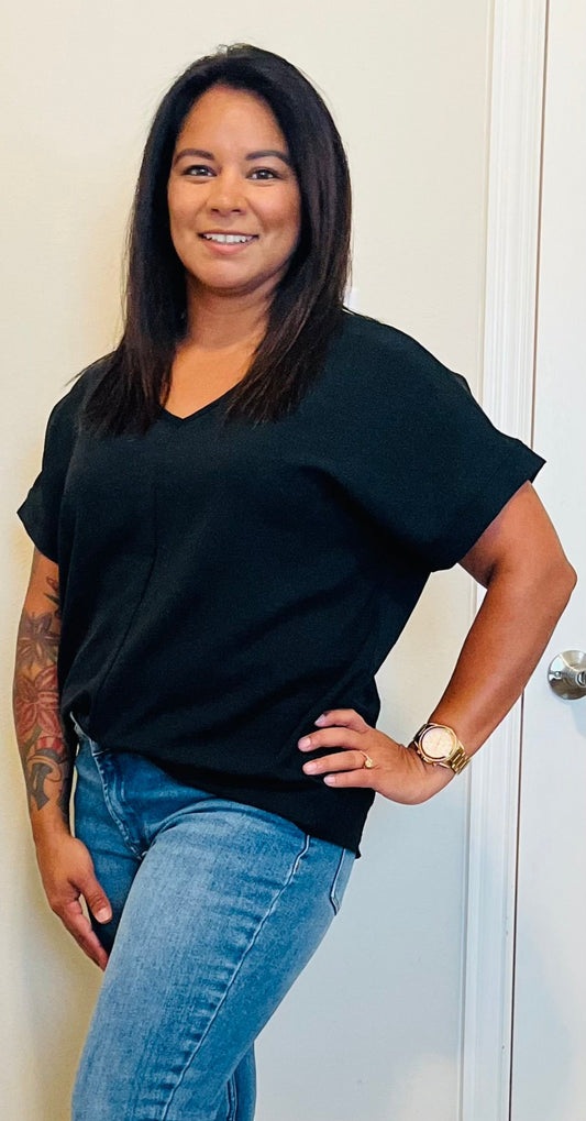 CASSI TOP - BLACK