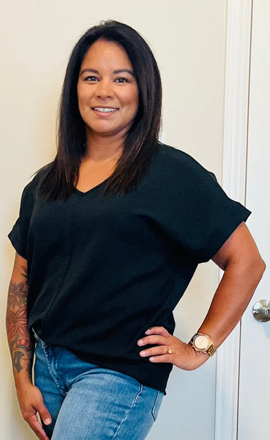 CASSI TOP - BLACK