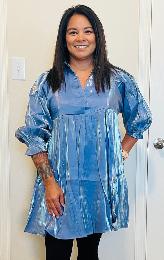 CHELSEA DRESS - PEACOCK