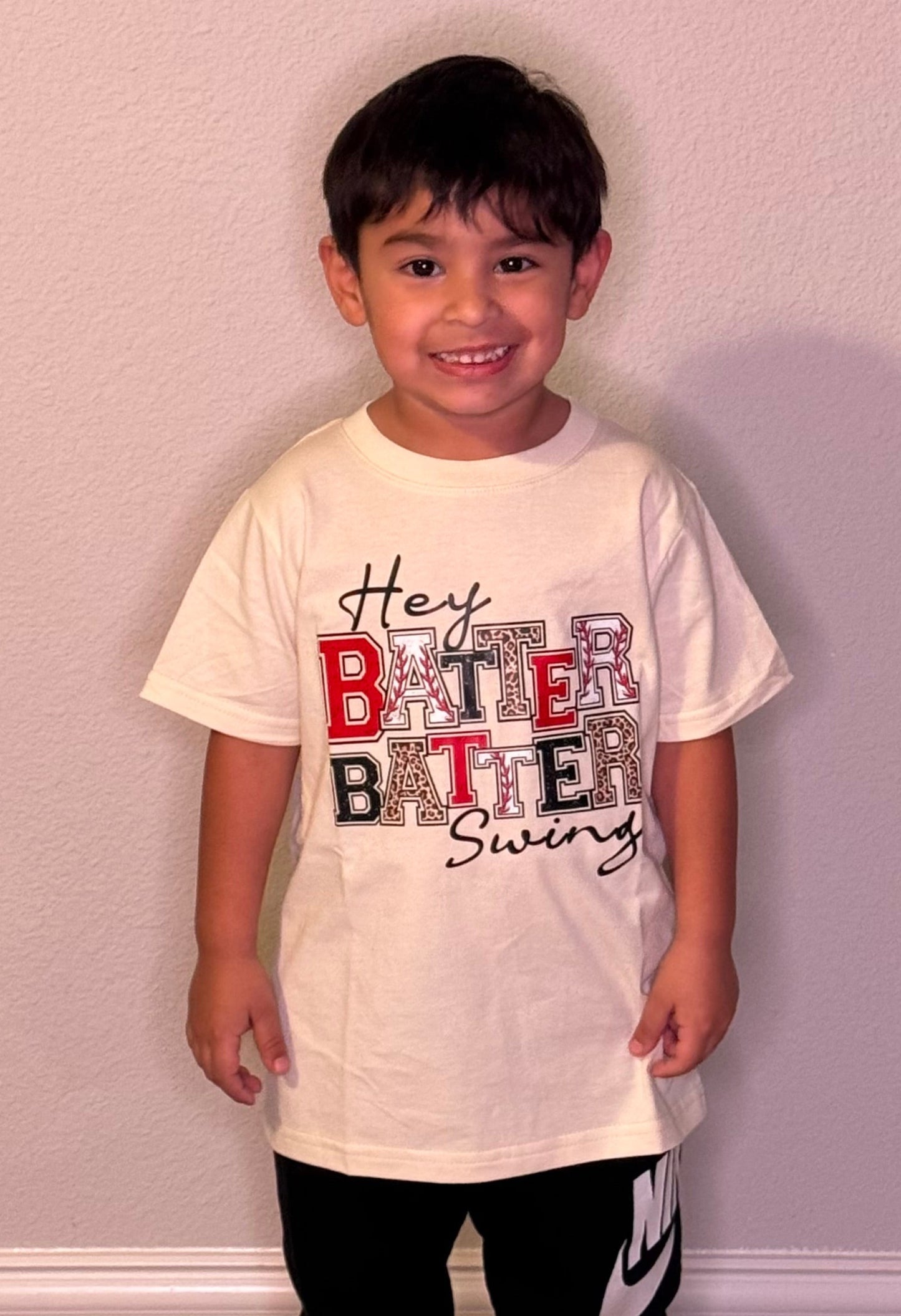HEY BATTER SWING TEE