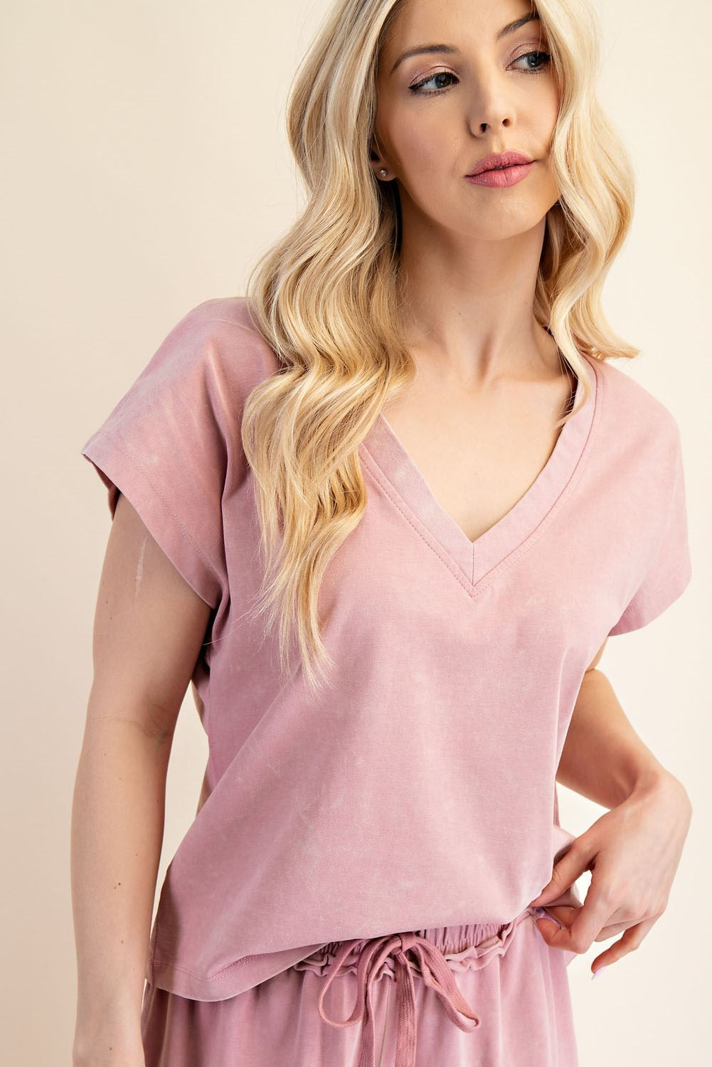 EVERYDAY COMFORT TOP - BLUSH