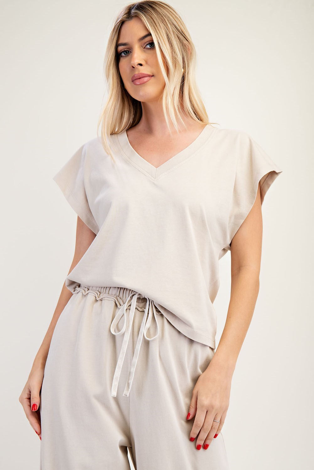 EVERYDAY COMFORT TOP - STONE