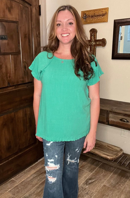 JUST ME TOP - MINT GREEN