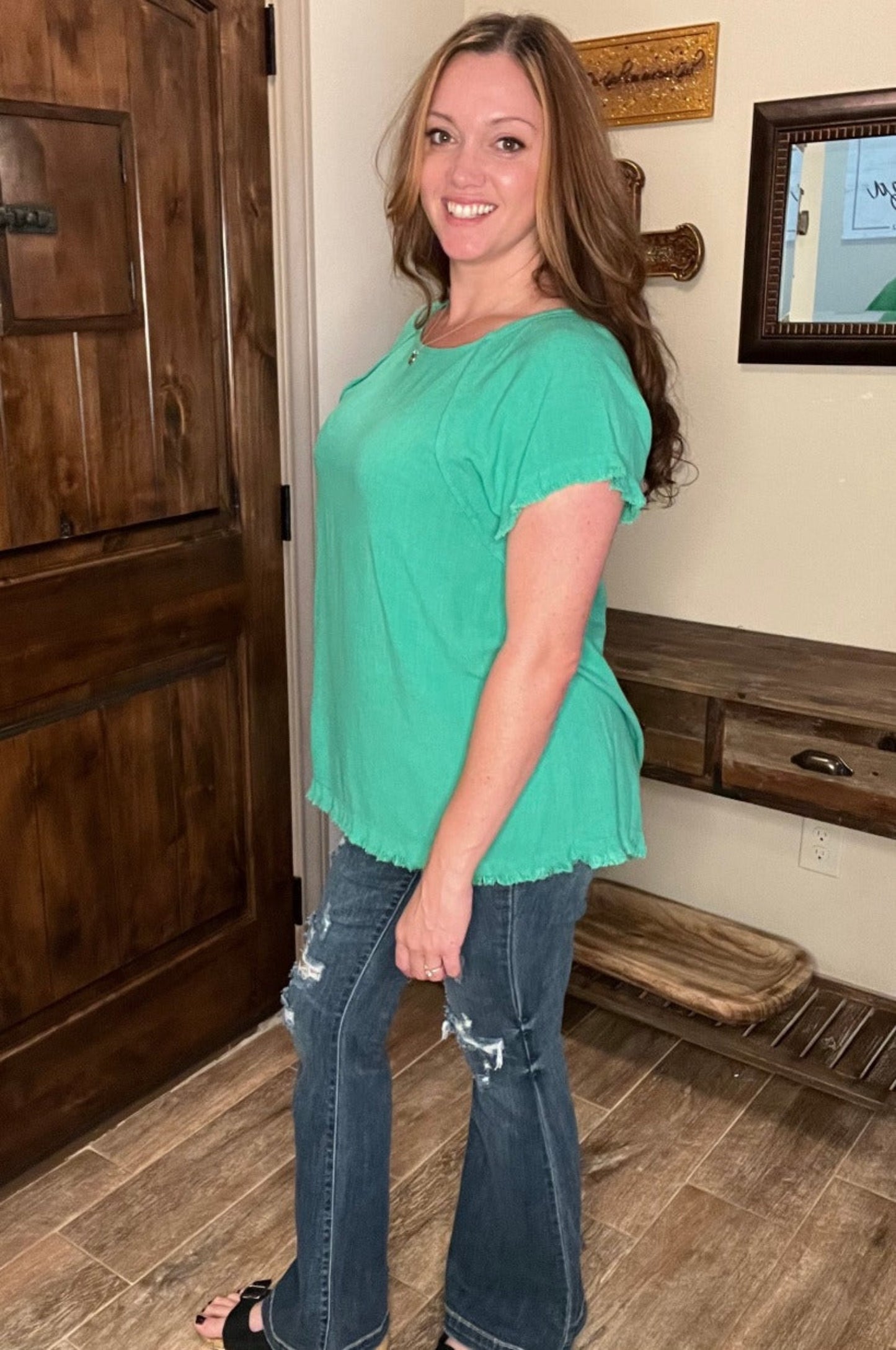 JUST ME TOP - MINT GREEN