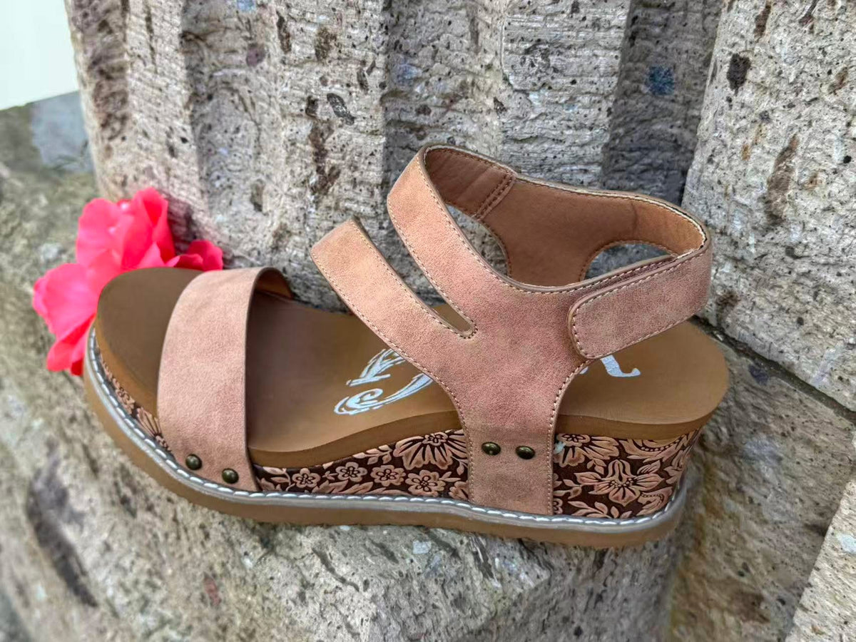 VERDE TRAIL WEDGES - NUDE