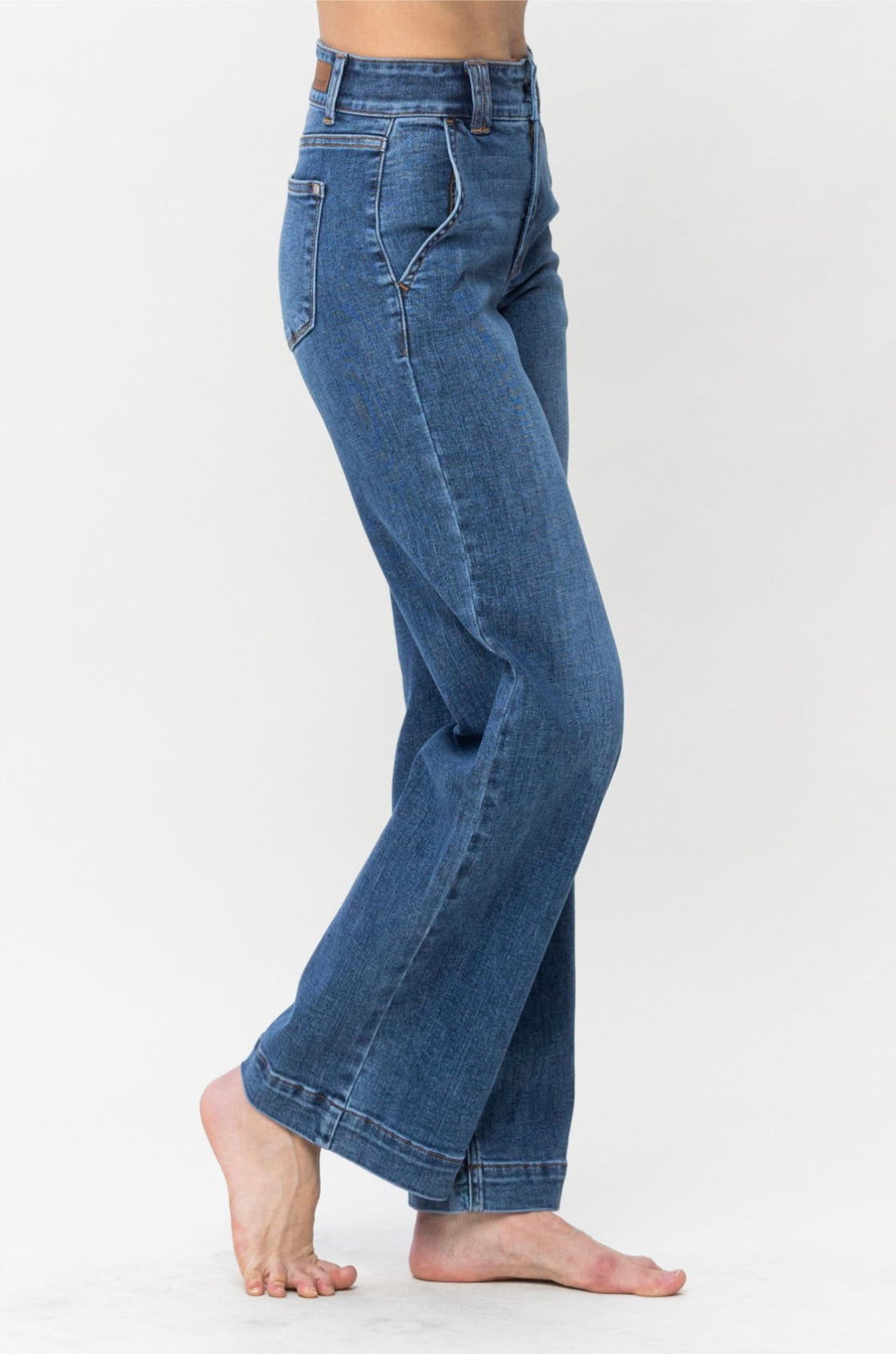 JUDY BLUE DOUBLE BUTTON WIDE LEG