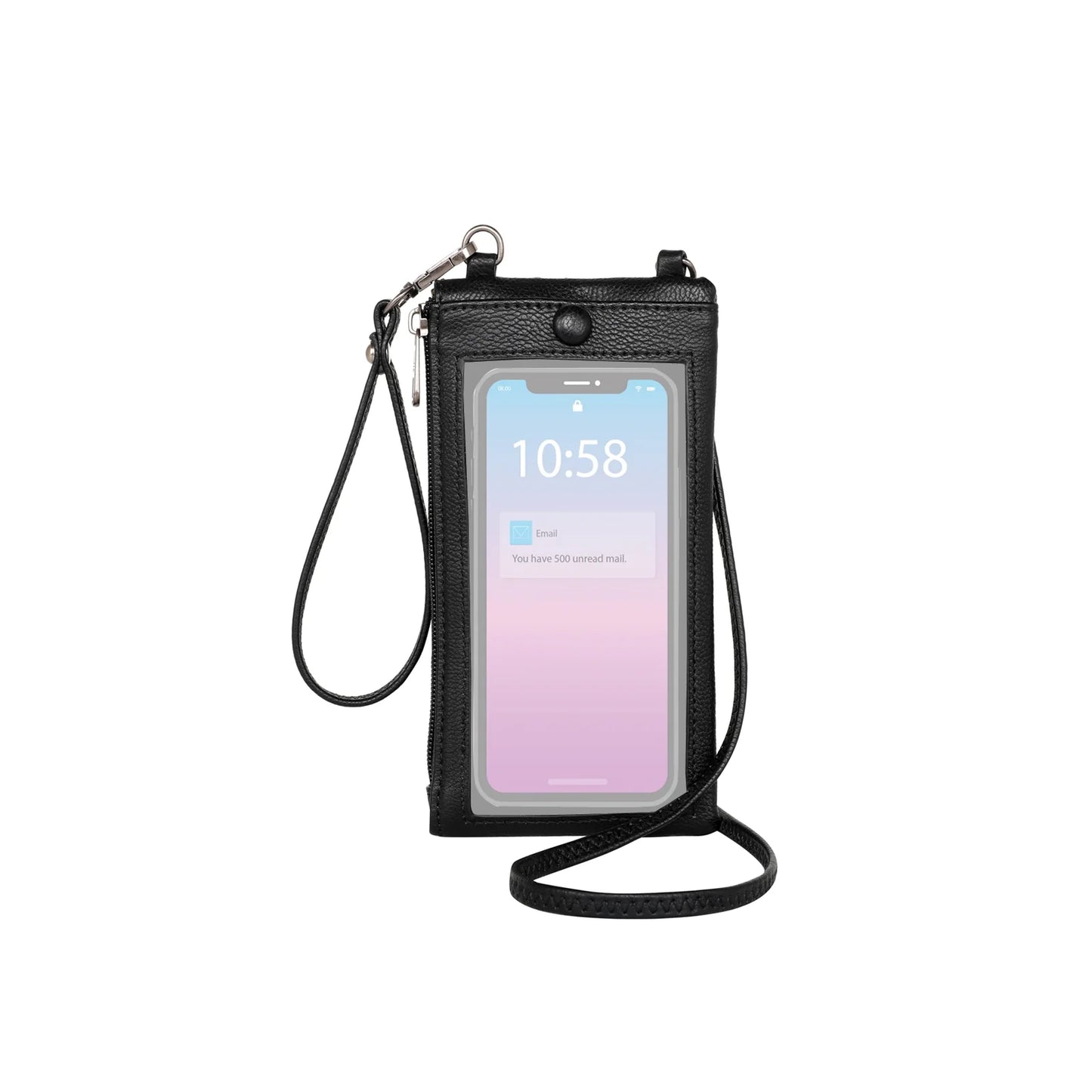 ASHLEY WRISTLET CROSSBODY - BLACK