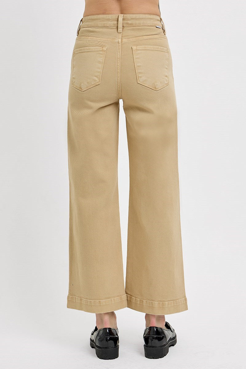 RISEN HIGH RISE CROP WIDE LEG