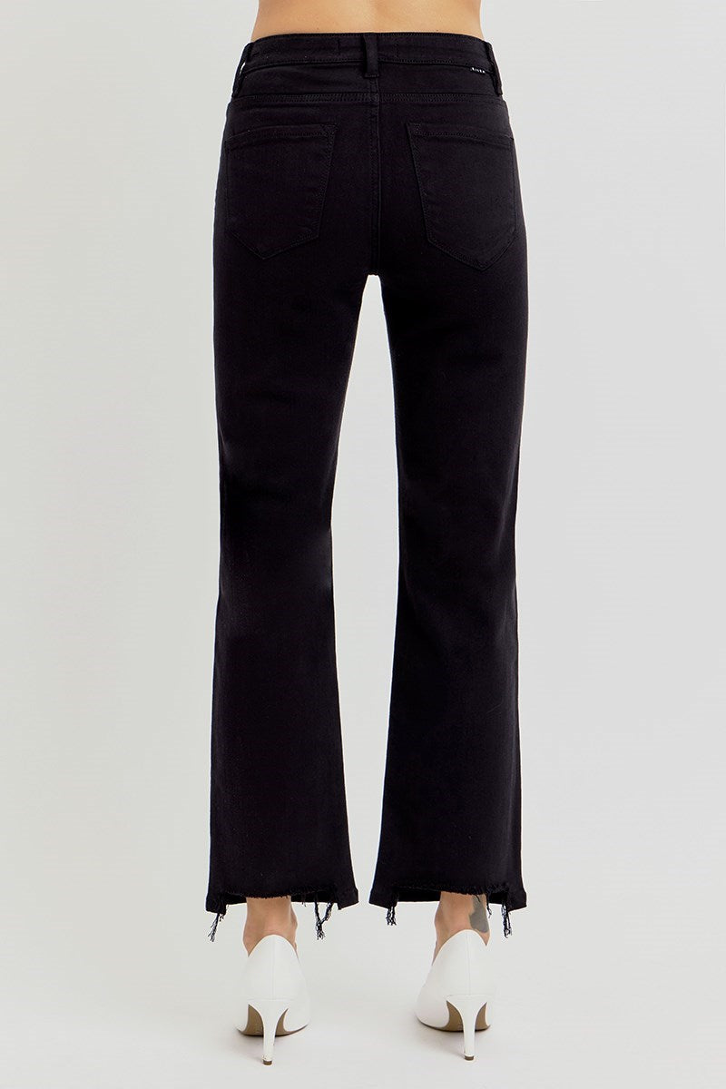 RISEN HIGH RISE CROP STRAIGHT LEG