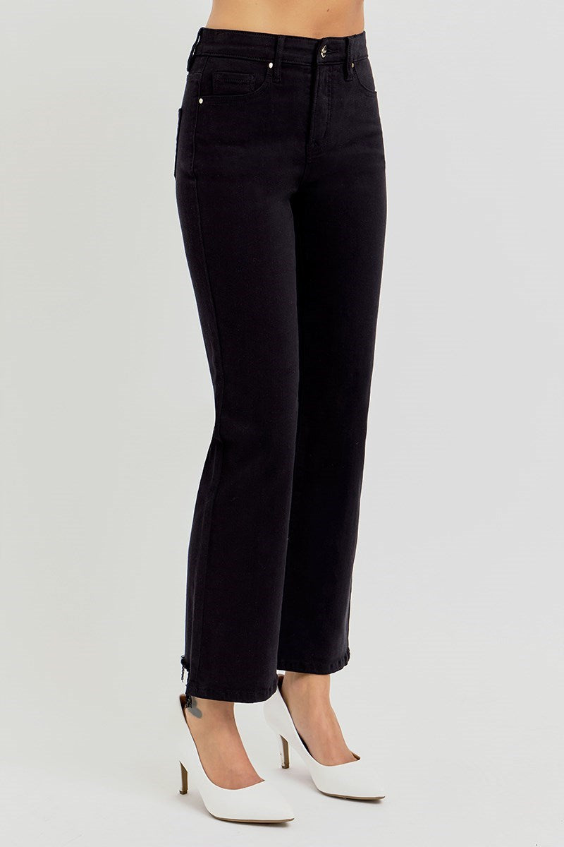 RISEN HIGH RISE CROP STRAIGHT LEG