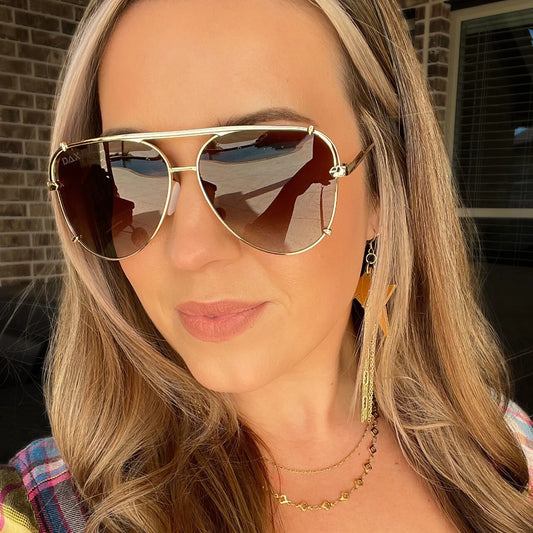 SHAY SUNGLASSES - BROWN