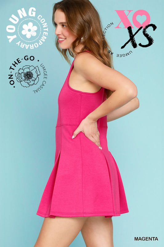 NATALIA DRESS - MAGENTA