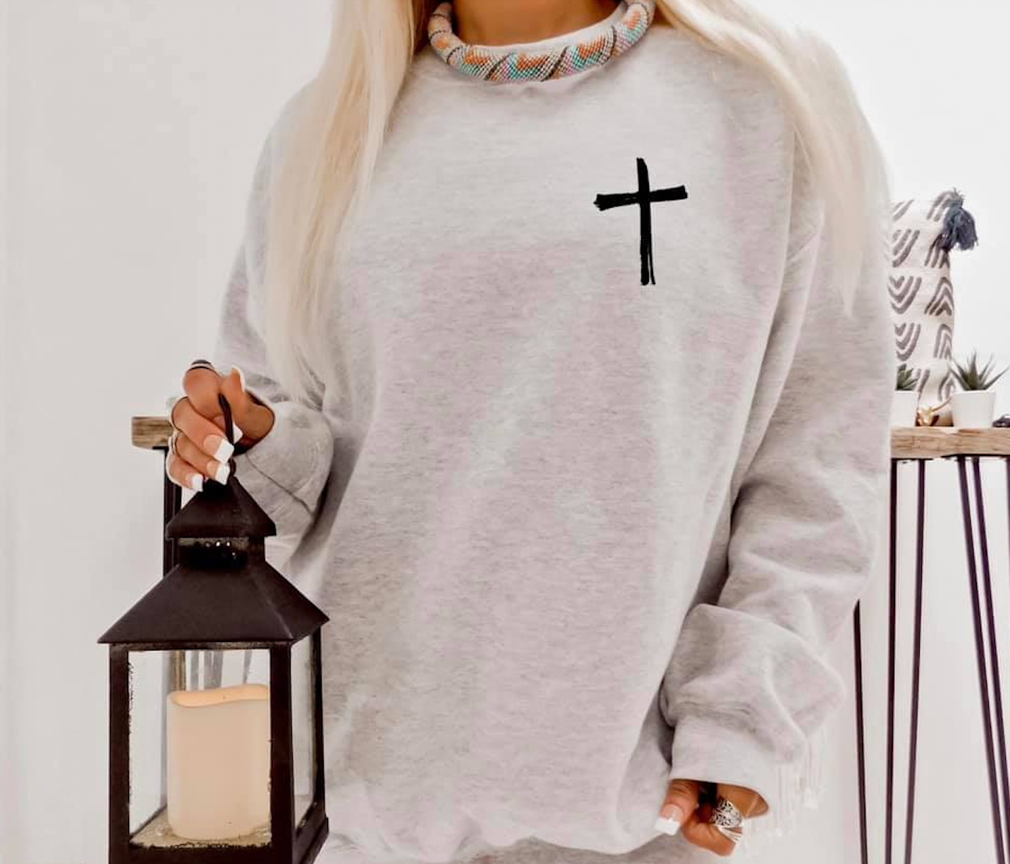 JESUS HAS MY BACK SWEATSHIRT