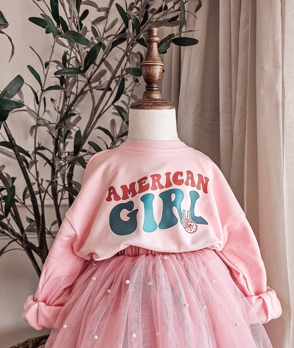 American Girl Pink Sweatshirt: 8