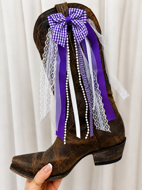 GAME DAY BOOT CHARMS - PURPLE