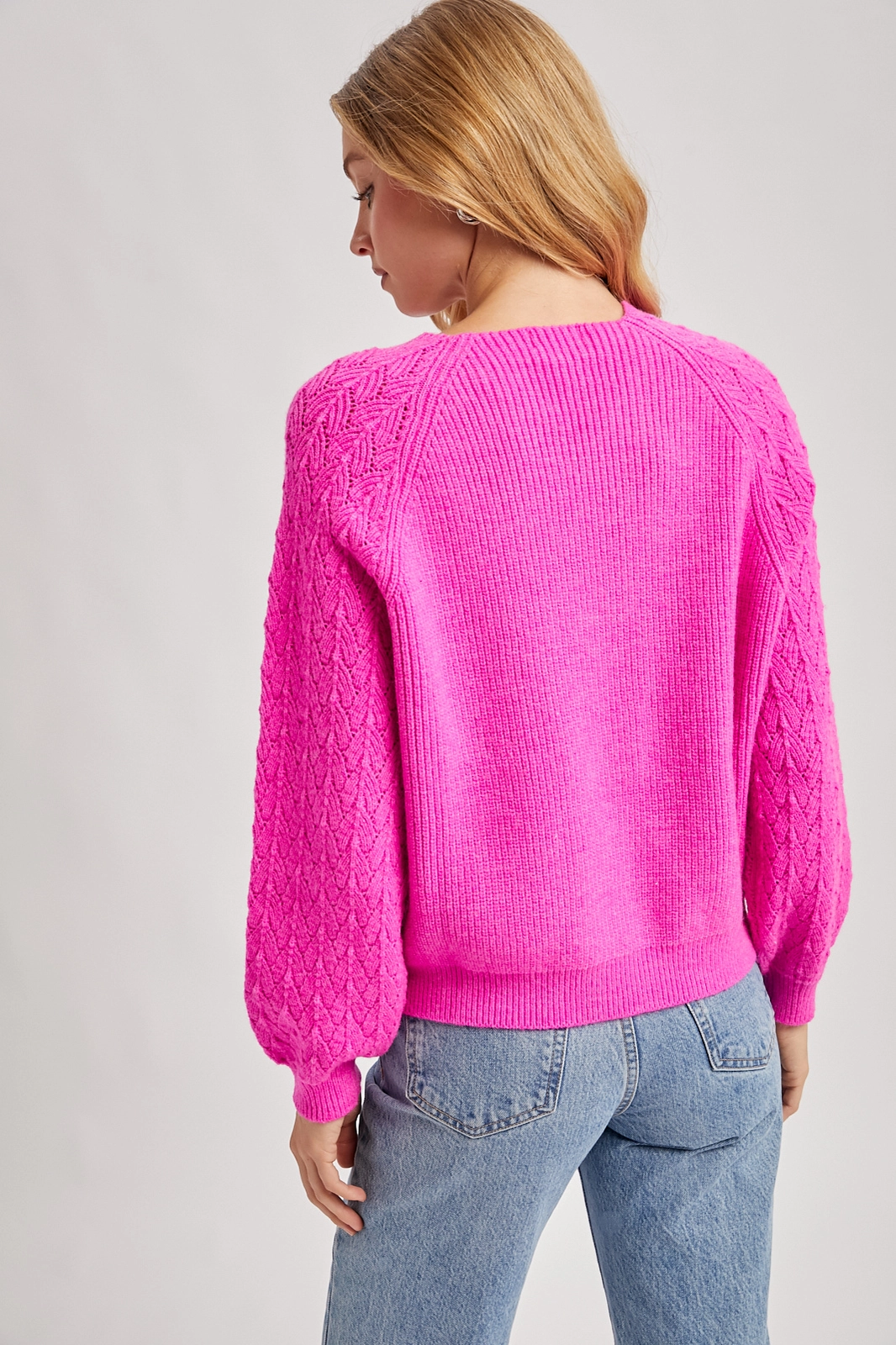 LEONA RIBBED KNIT SWEATER