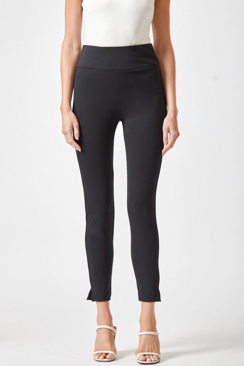 MAGIC HIGH WAISTED SKINNY PANTS - BLACK