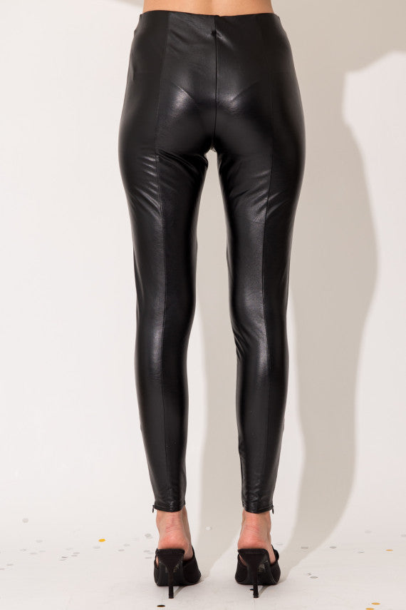 FAUX LEATHER LEGGINGS