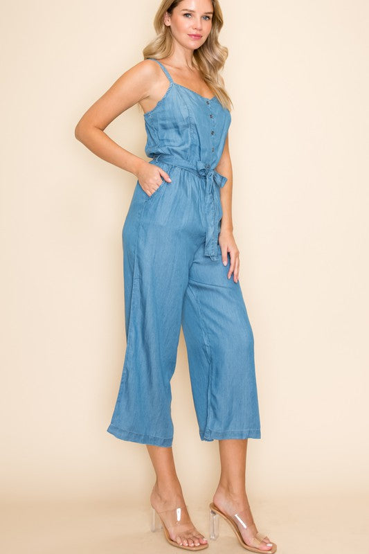 HUNTER DENIM OVERALL ROMPER