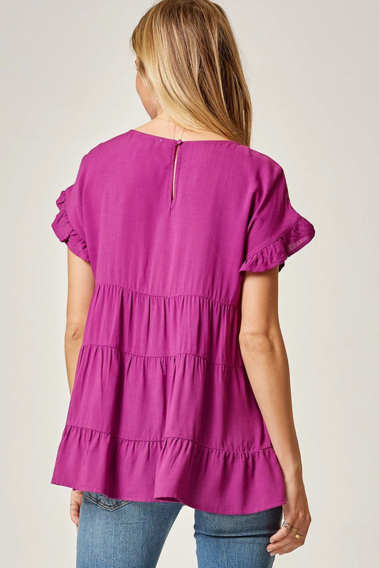 JORDYN TOP - MAGENTA