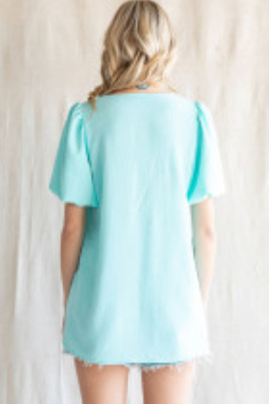 CARRY ME AWAY TOP - MINT