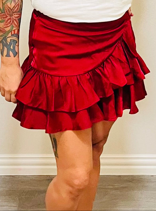 FANCIFUL SKIRT - WINE