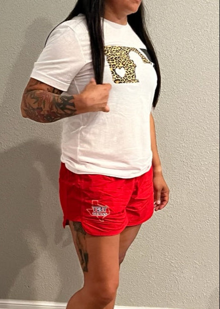 LEOPARD BASEBALL TSHIRT