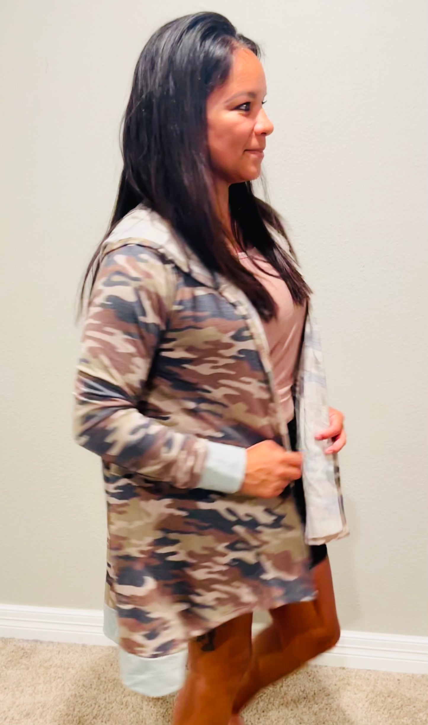 CAMO CARDIGAN
