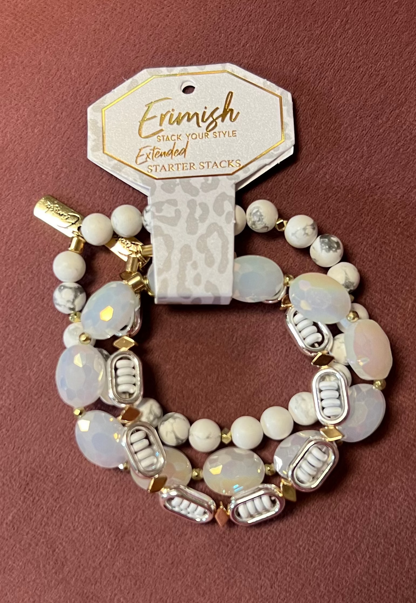 BACKSTAGE STARTER STACK BRACELETS - WHITE