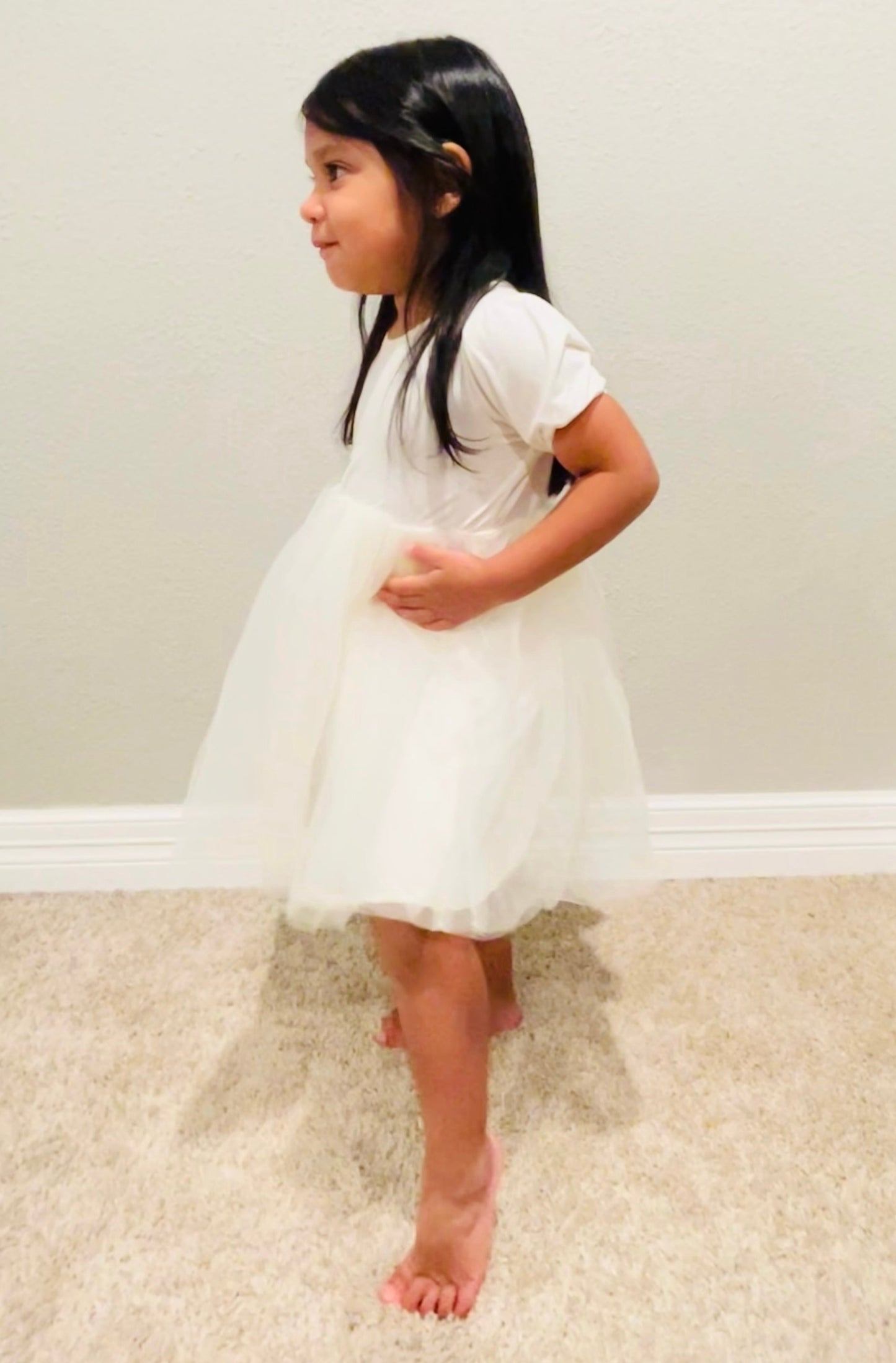 MIKAYLA PUFF SLEEVE TUTU DRESS