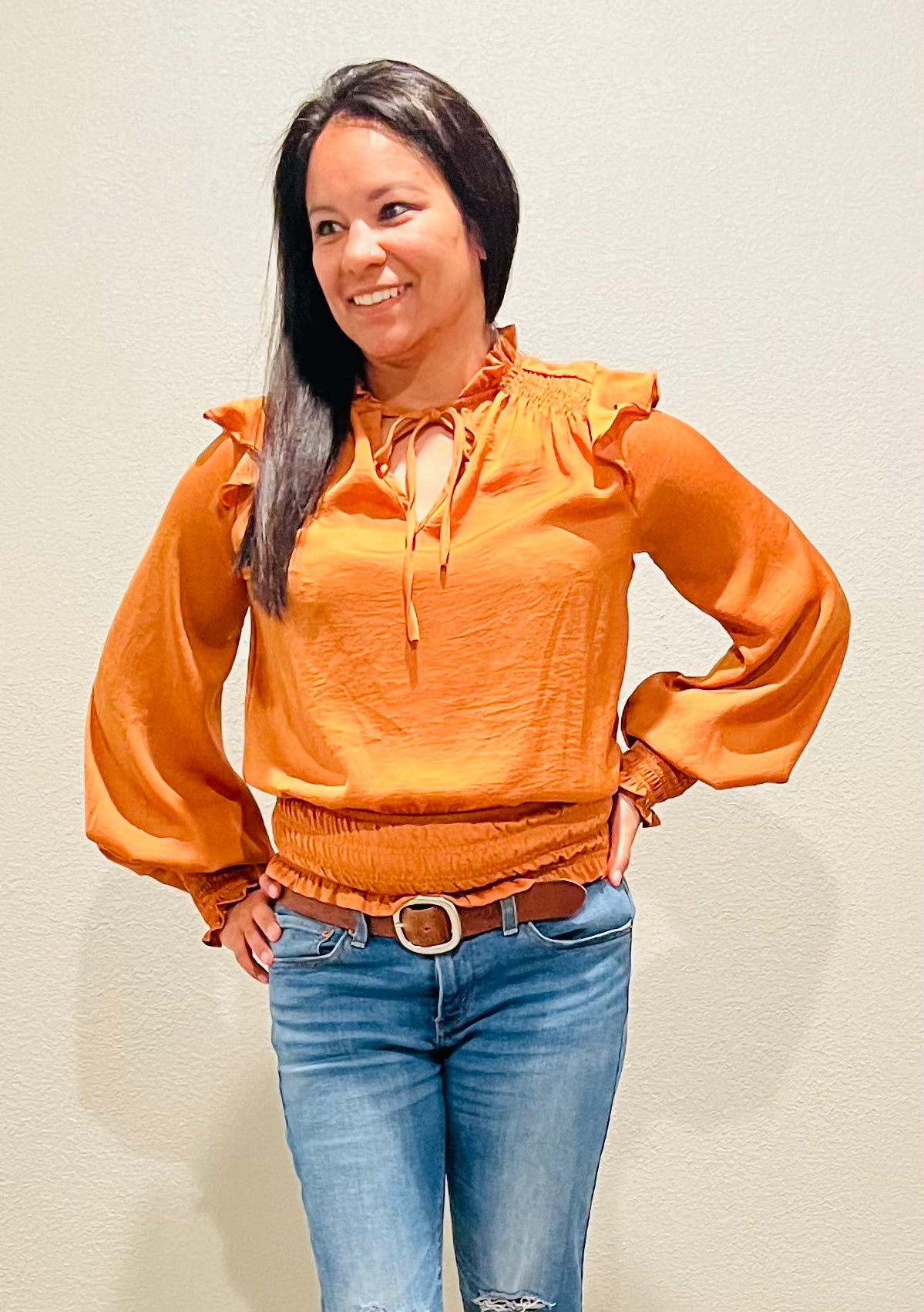 GISELLE RUFFLED TOP