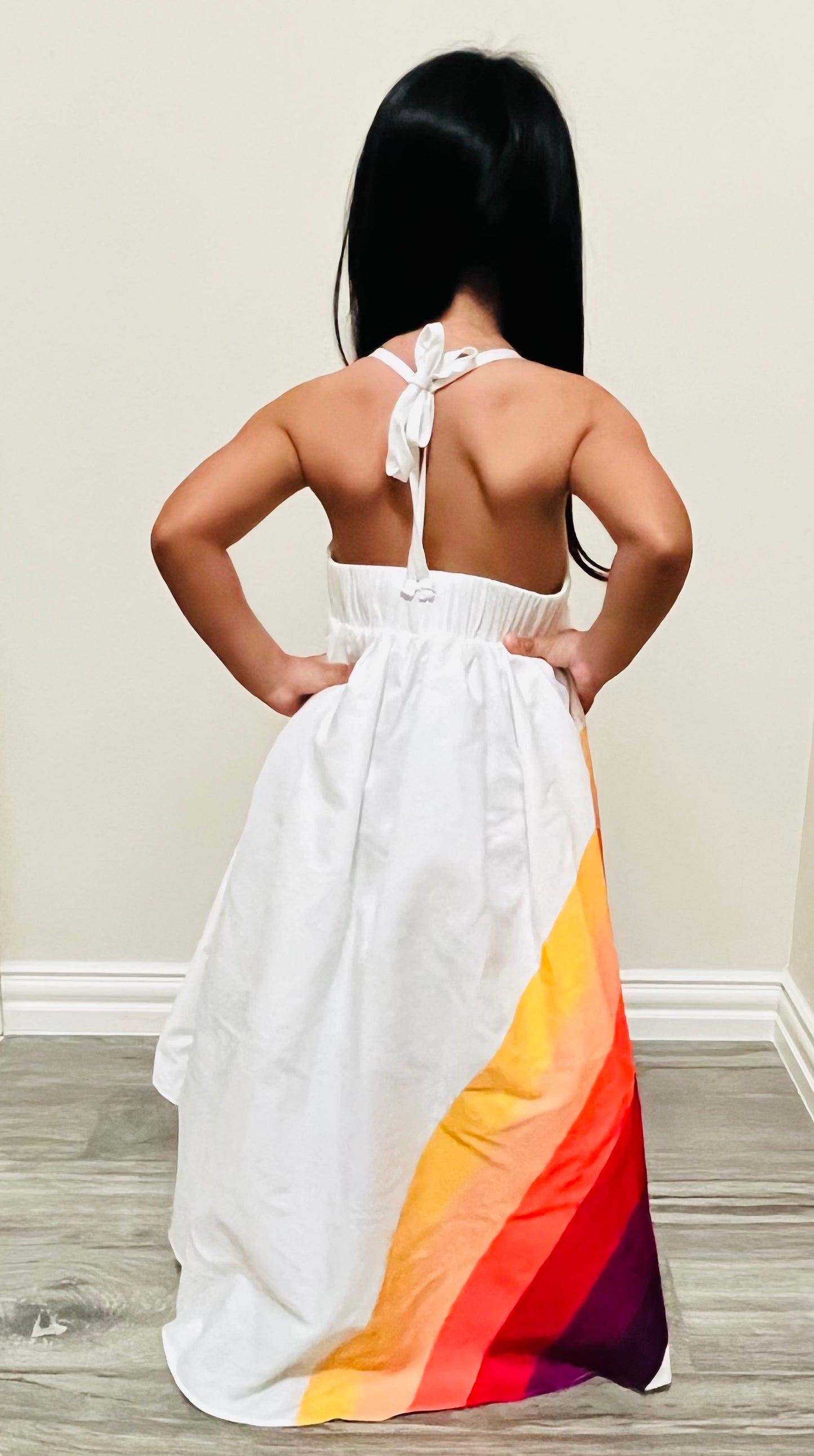 RAINBOW HI LO DRESS