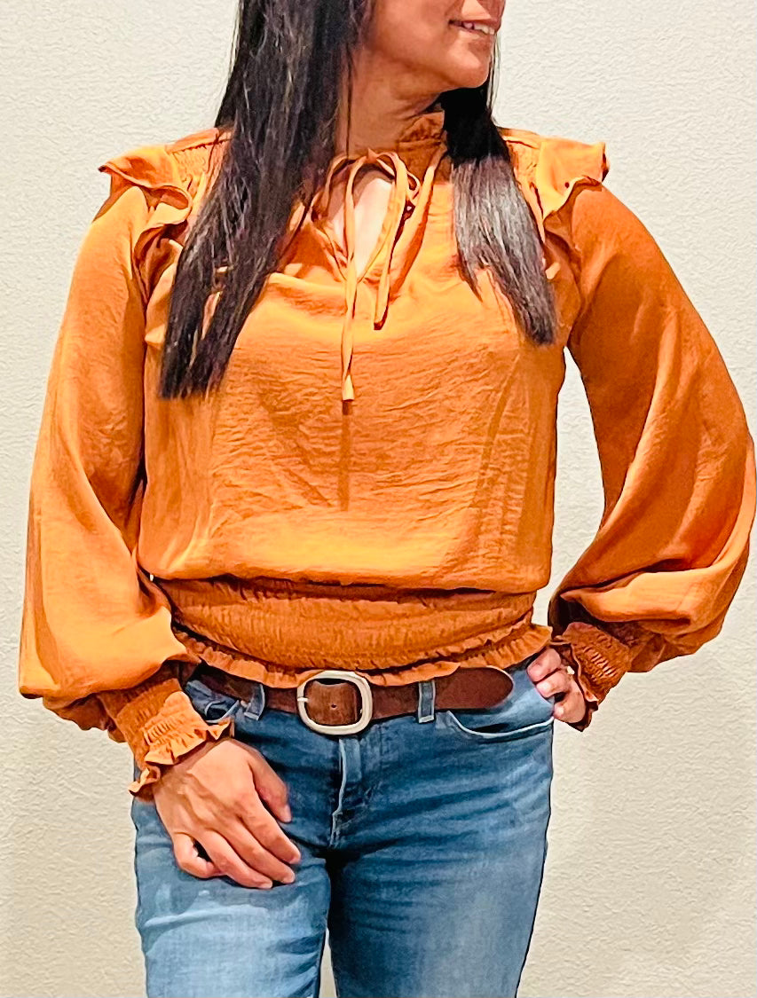 GISELLE RUFFLED TOP