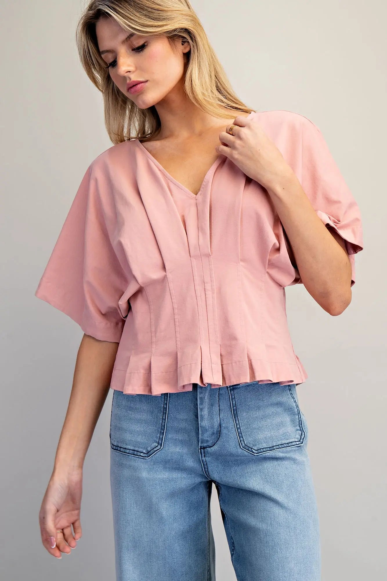 MEGHAN TOP - DUSTY ROSE