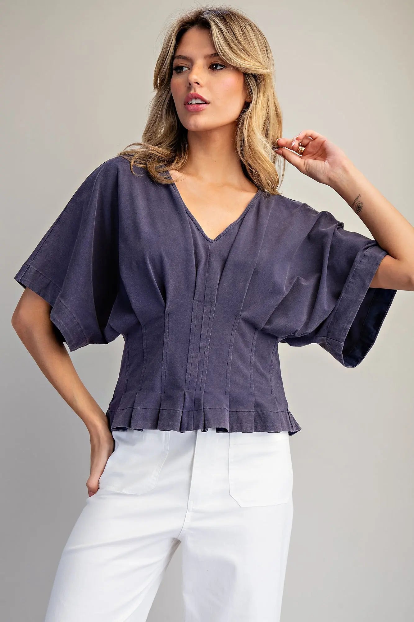 MEGHAN TOP - MIDNIGHT