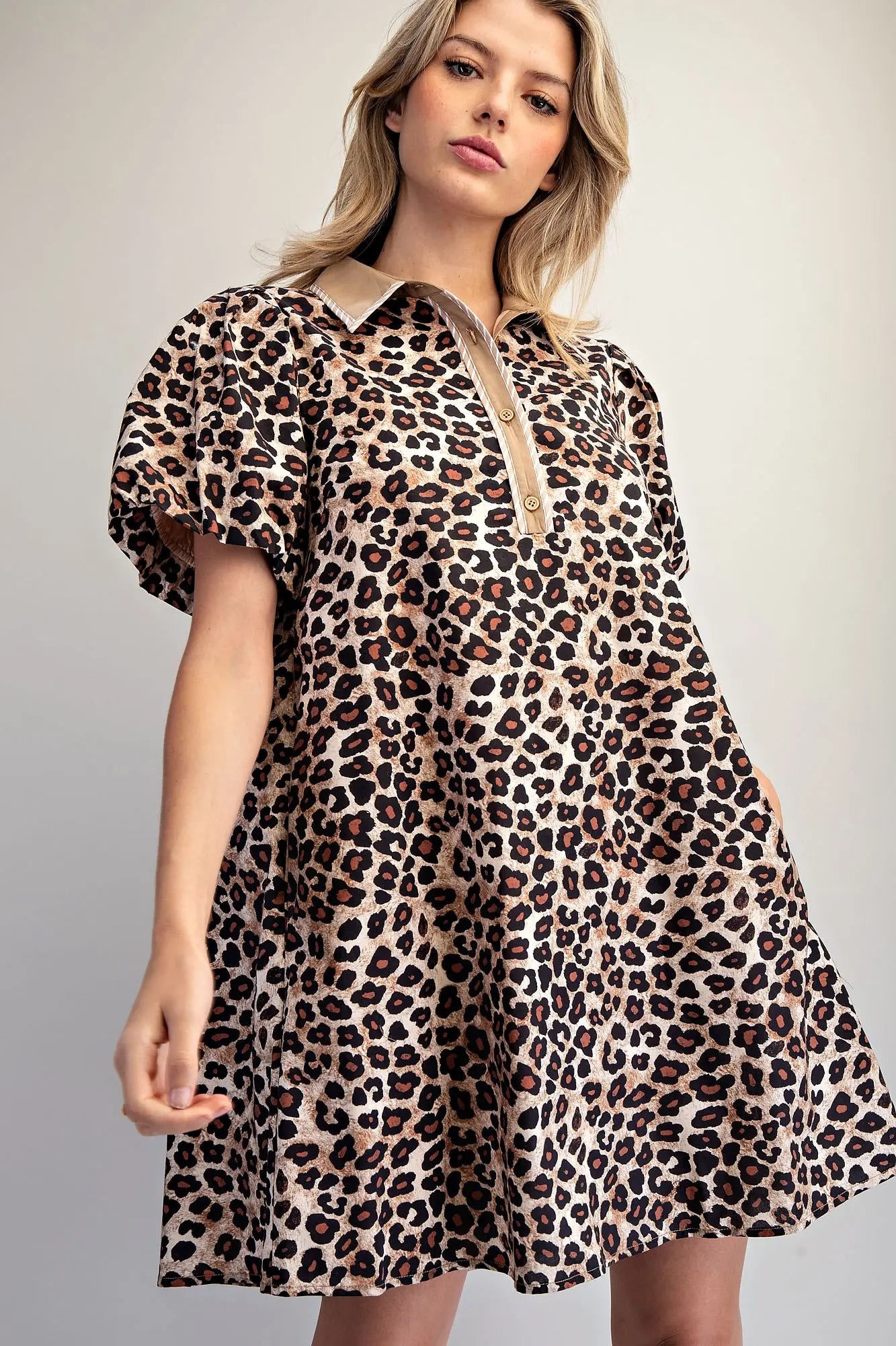 LEOPARD MINI DRESS